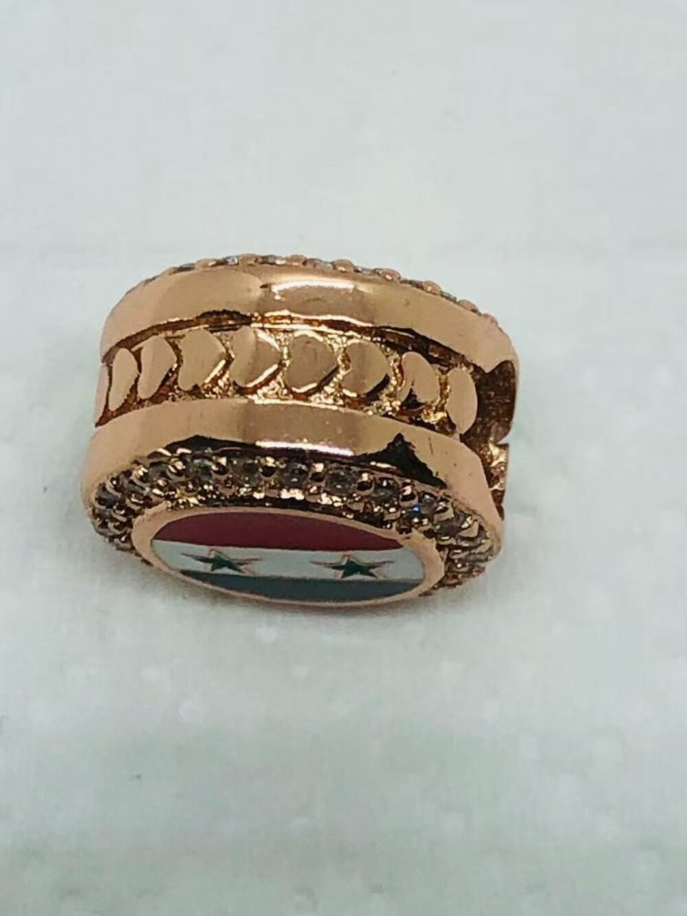 ✨ ✨Pandora Syria Exclusive Country Flag Colors Button Charm - Picture 3 of 3